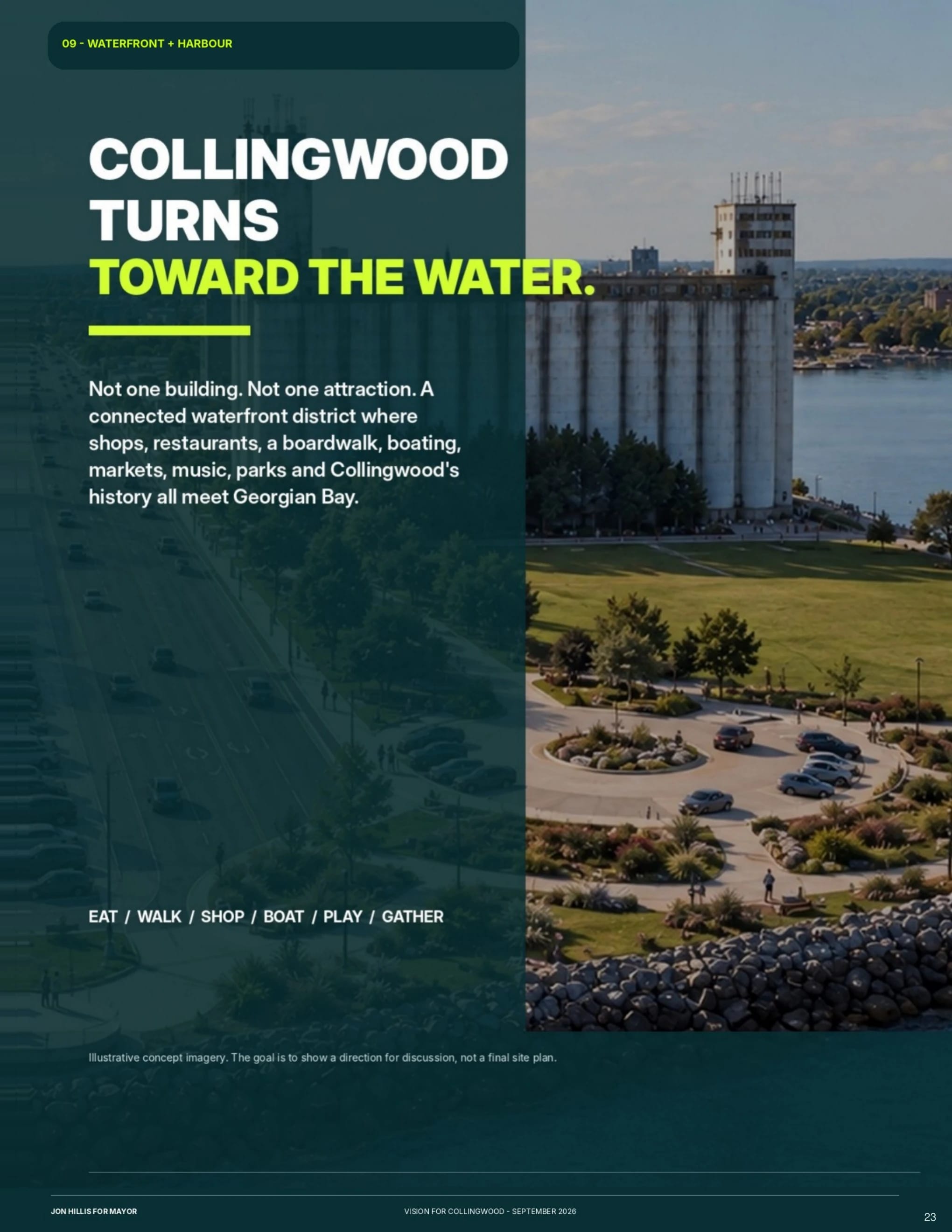 Waterfront + harbour — page 23 of 62 of the Vision for Collingwood