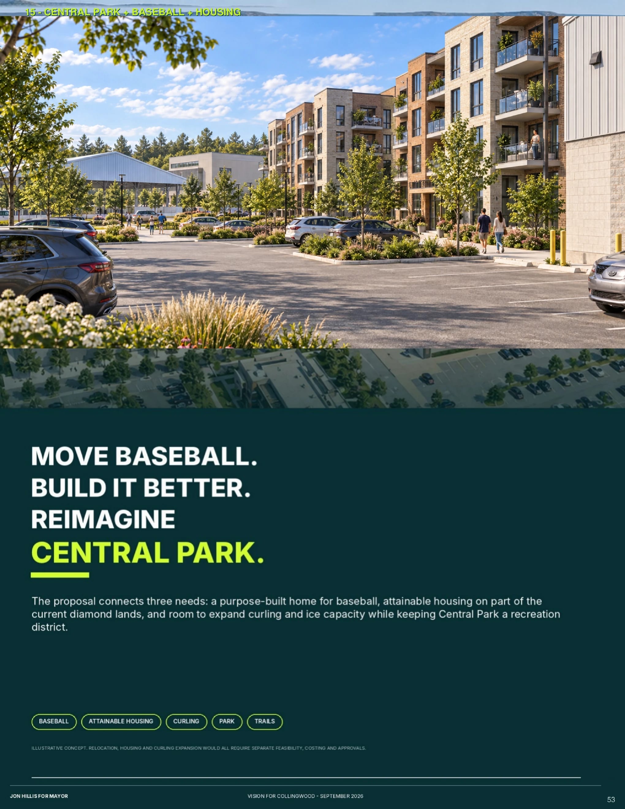 Multi-use recreation — page 53 of 62 of the Vision for Collingwood